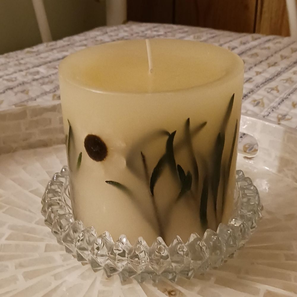 1999 CLAIROL Herbal Essence Botanical Candle & Holder